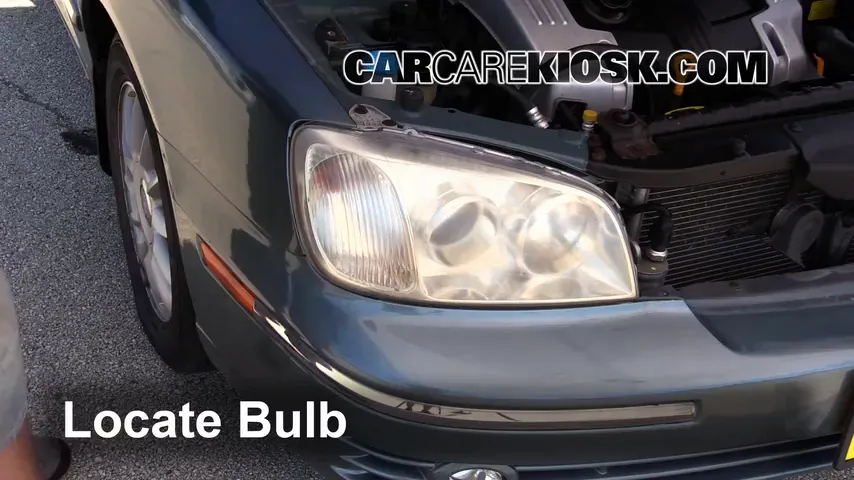 2004 Hyundai XG350 L 3.5L V6 Lights Highbeam (replace bulb)
